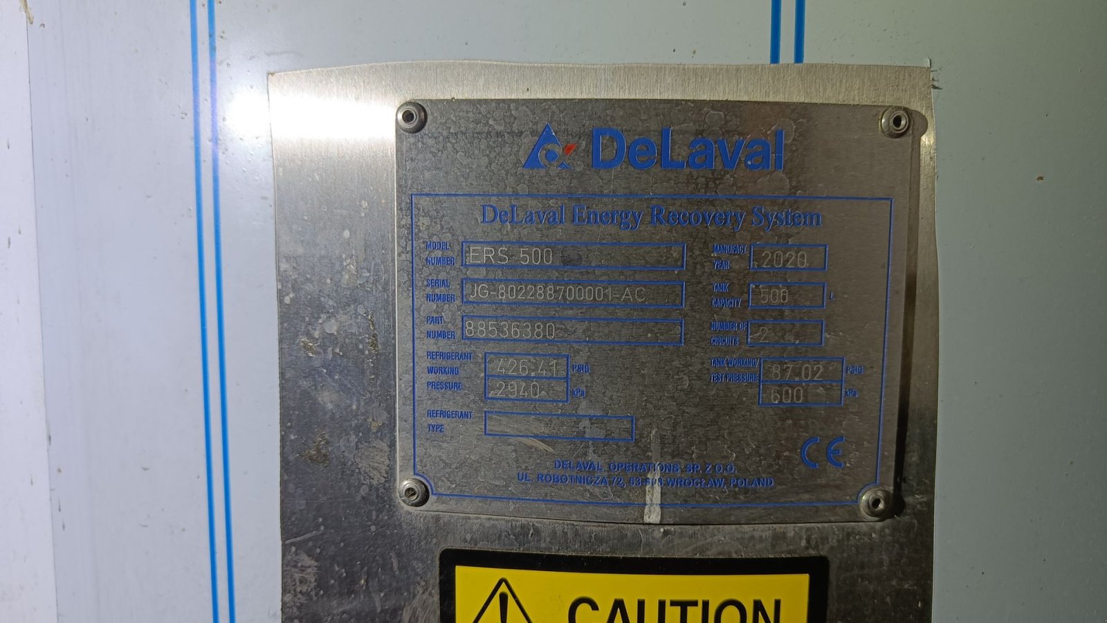 Milchkühltank typu Sonstige DeLaval varmegenvindingssytem genererer varmt vand ved hjælp af en mælkeafkølingsproces, Gebrauchtmaschine v Egtved (Obrázek 2)