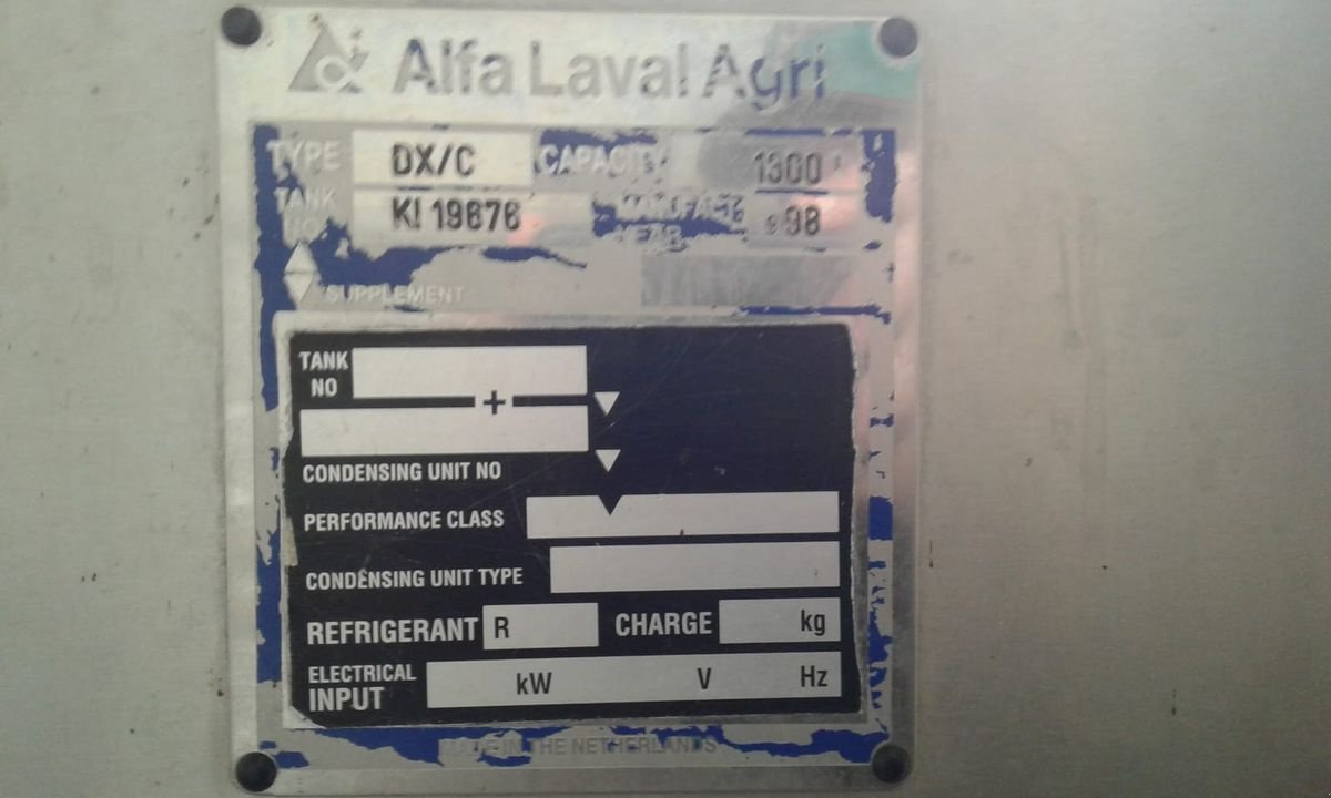 Milchtank a típus De Laval Milchtank DX/C 1300 mit Kühlung, Gebrauchtmaschine ekkor: Kirchschlag (Kép 5)