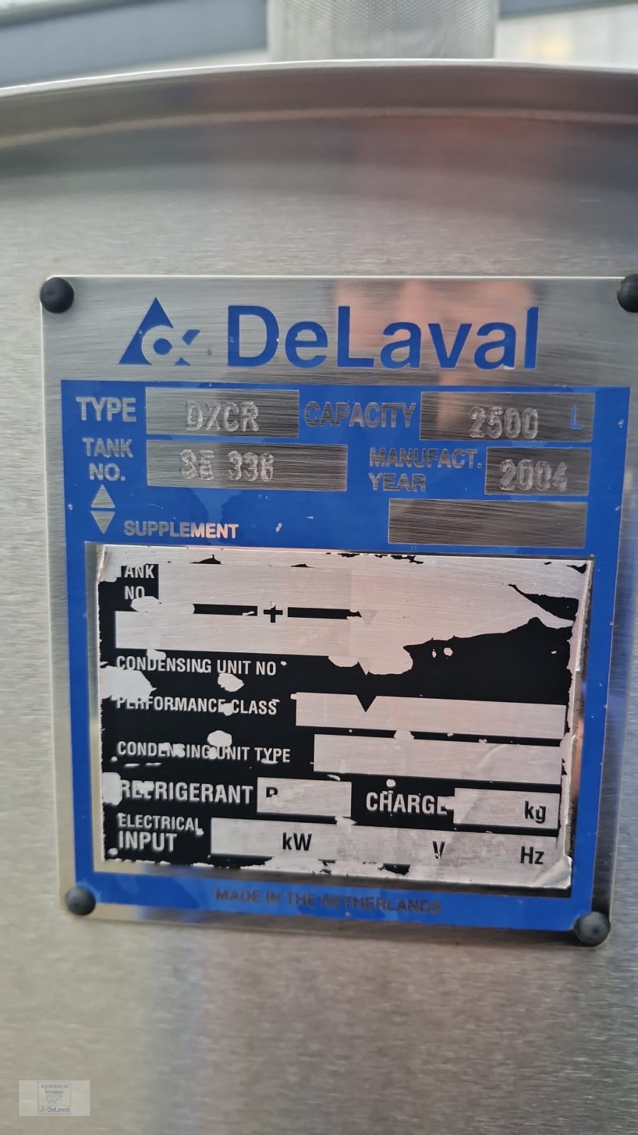 Milchtank des Typs DeLaval DXCR 2500, Gebrauchtmaschine in Salzweg (Bild 4)