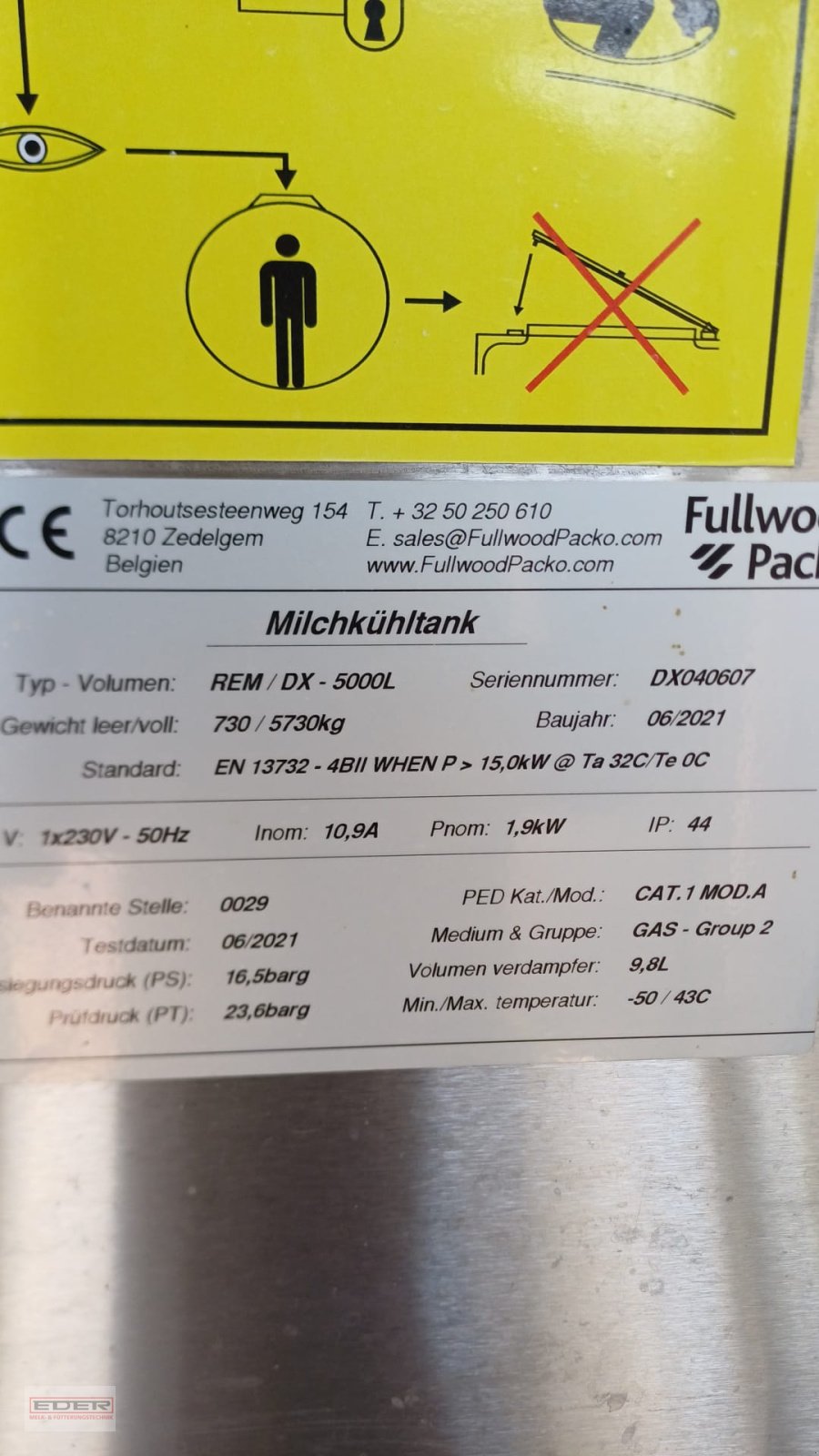 Milchtank типа Lemmer Fullwood Packo, Gebrauchtmaschine в Fischbachau (Фотография 4)