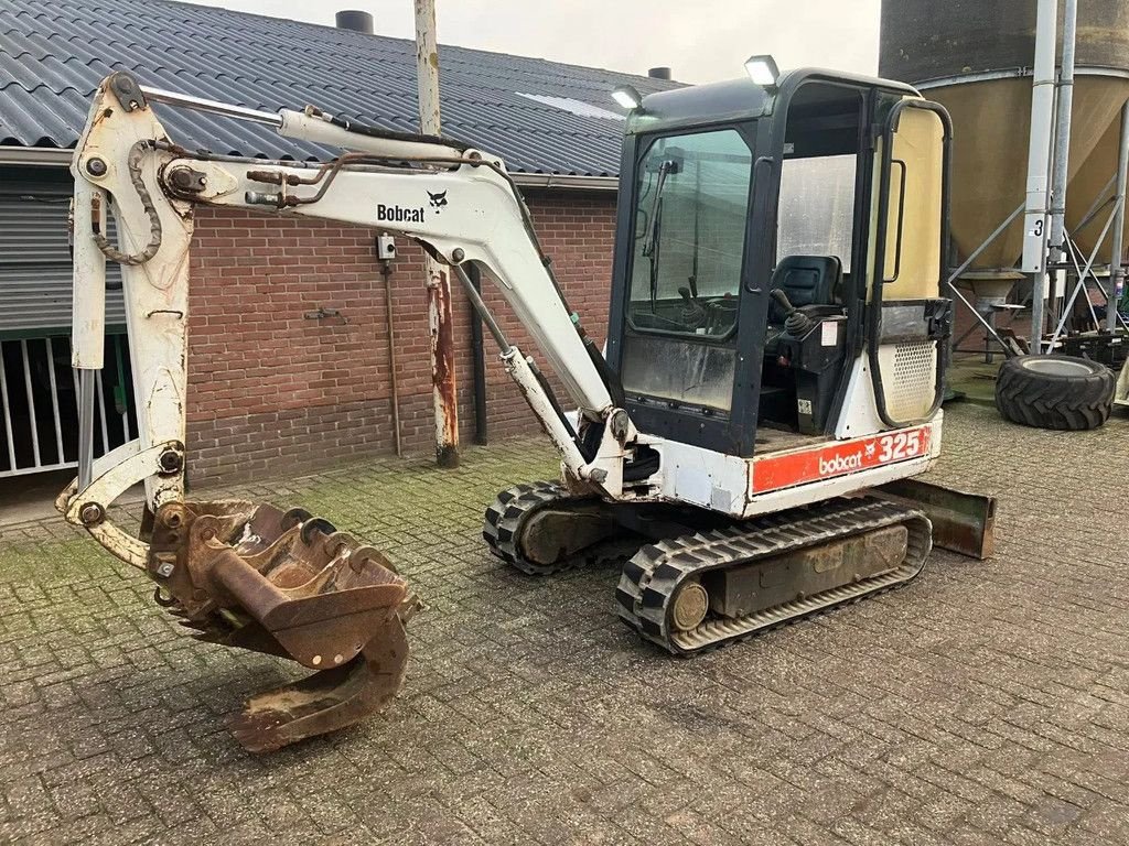 Minibagger Türe ait Bobcat 325 Minigraver Graafmachine, Gebrauchtmaschine içinde Lunteren (resim 3)