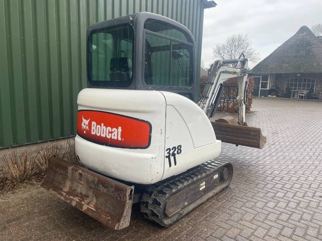Minibagger van het type Bobcat 328 Minigraver, Gebrauchtmaschine in Udenhout (Foto 11)