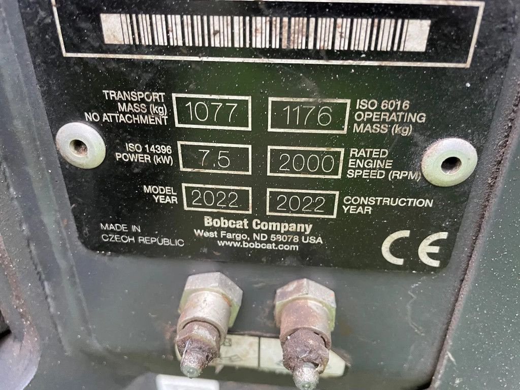 Minibagger za tip Bobcat E10 minigraver BJ 2022 slechts 205 uur, Gebrauchtmaschine u Kwintsheul (Slika 6)