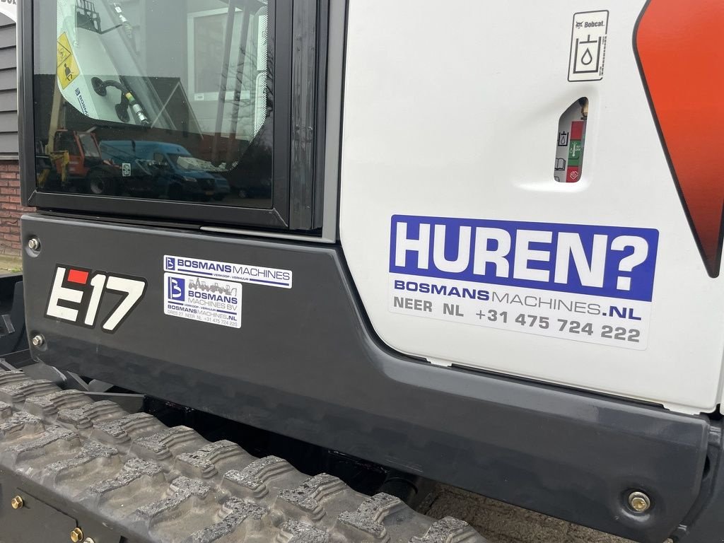 Minibagger van het type Bobcat E17 minigraver 1.7 T vanaf &euro;63 per dag, Gebrauchtmaschine in Neer (Foto 8)