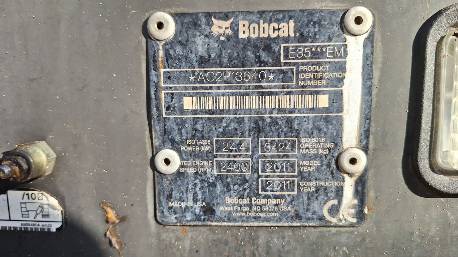 Minibagger vrste Bobcat E35, Gebrauchtmaschine v Dronten (Slika 5)