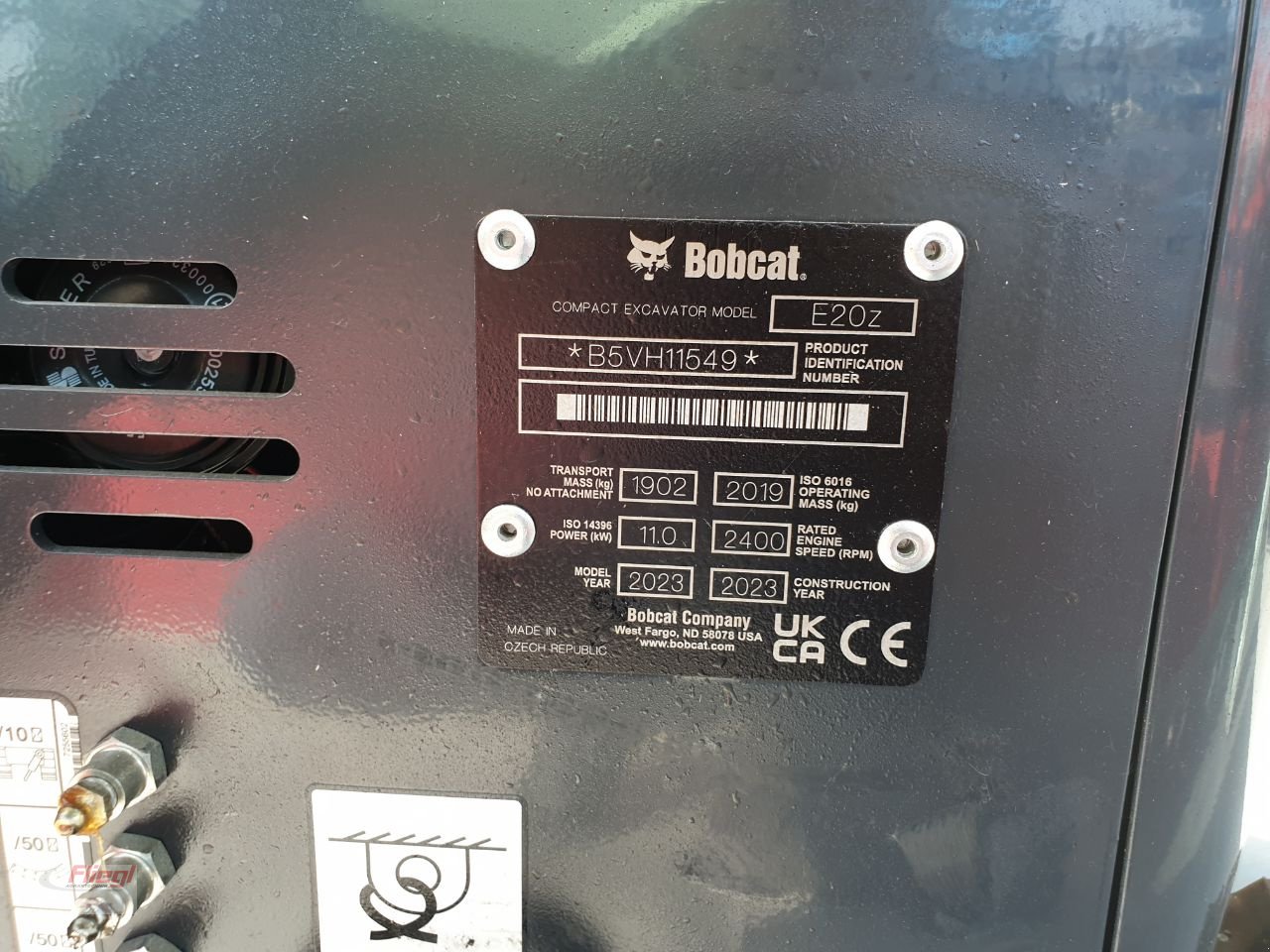 Minibagger typu Bobcat Excavator E 20 Z, Neumaschine v Mühldorf (Obrázek 5)