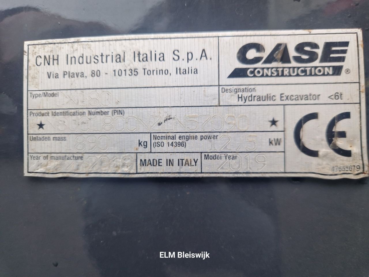 Minibagger del tipo Case CX18C, Gebrauchtmaschine en Bleiswijk (Imagen 9)