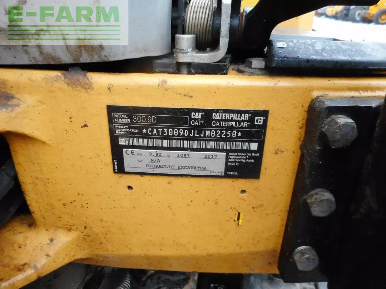 Minibagger typu Caterpillar 300.9d ( 1.087kg ) mit sw + 3 löffel, Gebrauchtmaschine w ST. NIKOLAI/DR. (Zdjęcie 7)