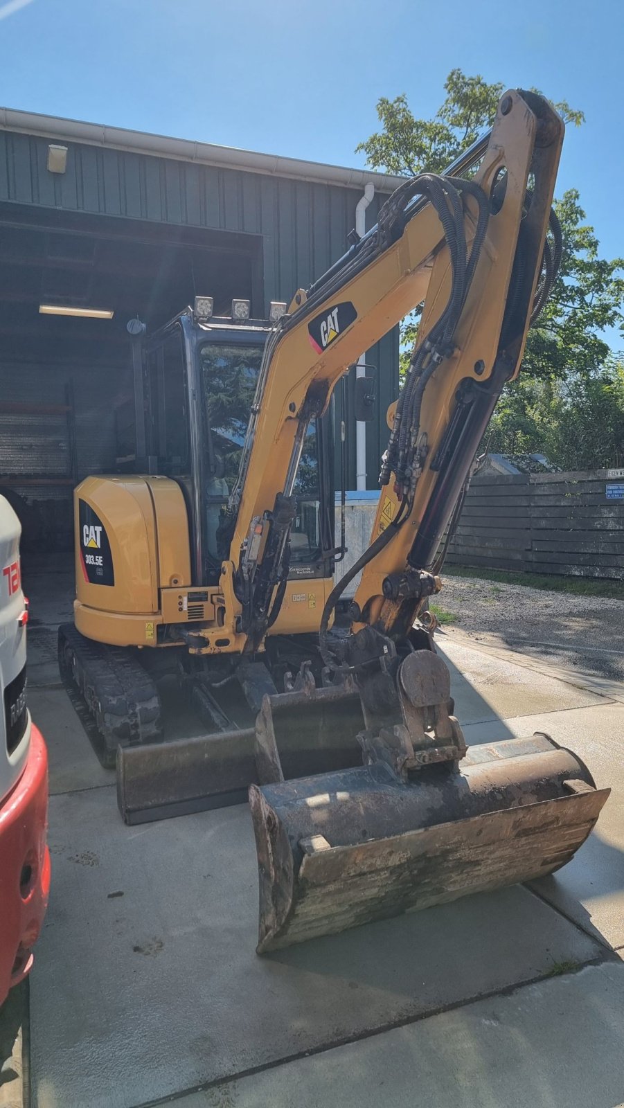 Minibagger van het type Caterpillar 303.5E CR, Gebrauchtmaschine in Assendelft (Foto 8)