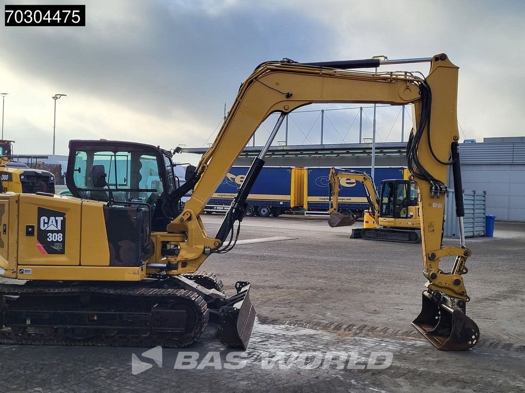 Minibagger del tipo Caterpillar 308 CR A/C - 3 Buckets, Gebrauchtmaschine In Veghel (Immagine 9)