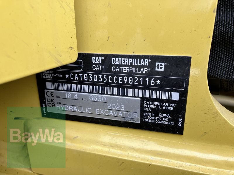 Minibagger des Typs Caterpillar CAT 303.5CR-07A, Neumaschine in Bopfingen (Bild 10)