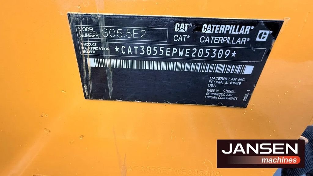 Minibagger del tipo Caterpillar CAT 305.5 E CR, Gebrauchtmaschine en Kootwijkerbroek (Imagen 3)