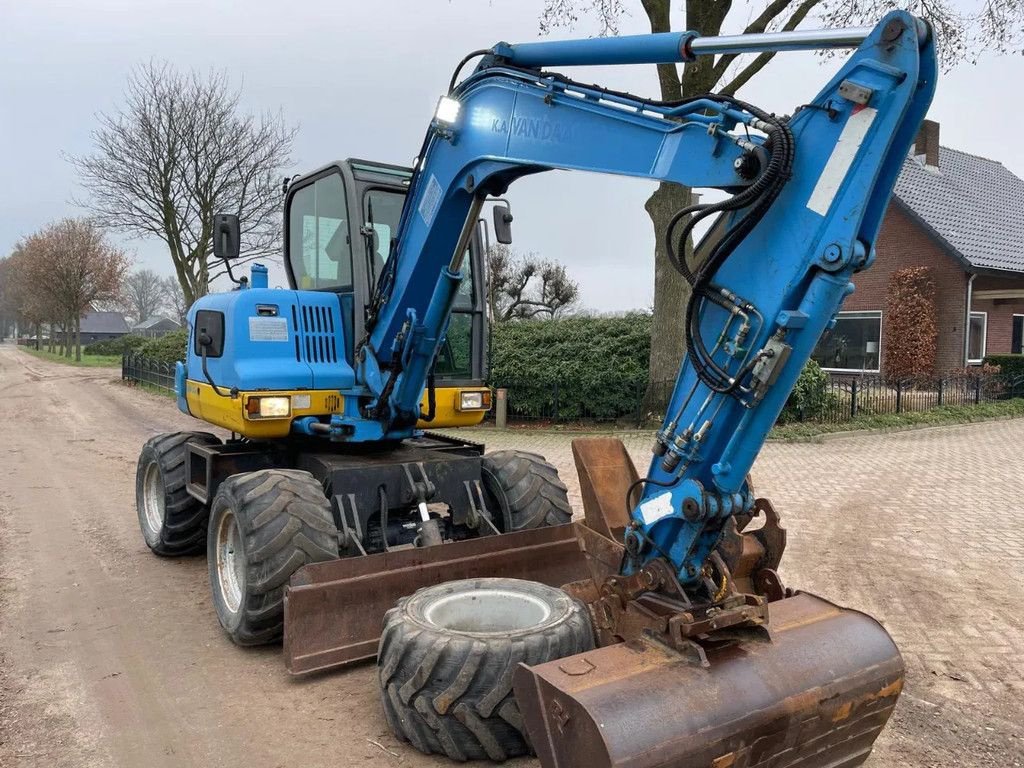 Minibagger tip Doosan DX55 WD Bandenkraan Graafmachine, Gebrauchtmaschine in Lunteren (Poză 3)