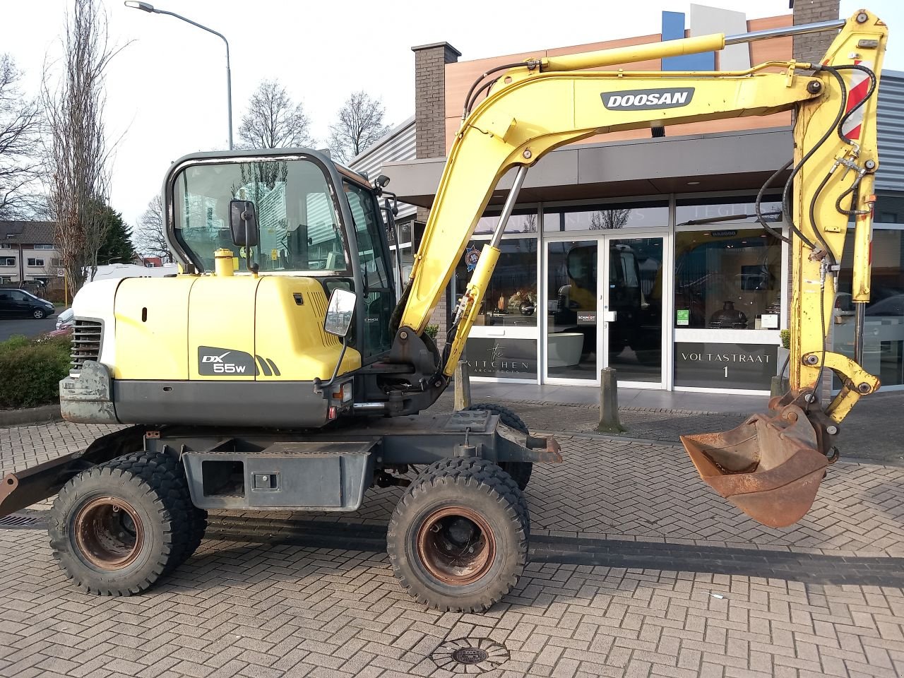 Minibagger typu Doosan DX55W., Gebrauchtmaschine w Alblasserdam (Zdjęcie 4)