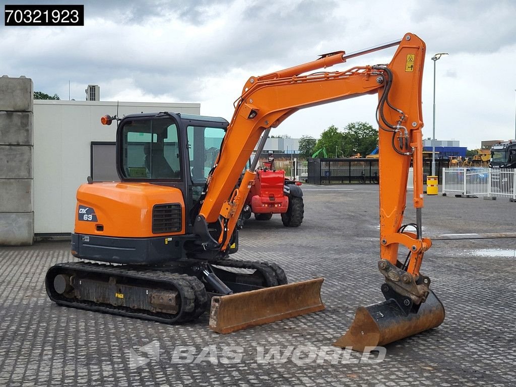 Minibagger del tipo Doosan DX63-3 A/C - 3 Buckets, Gebrauchtmaschine en Veghel (Imagen 9)