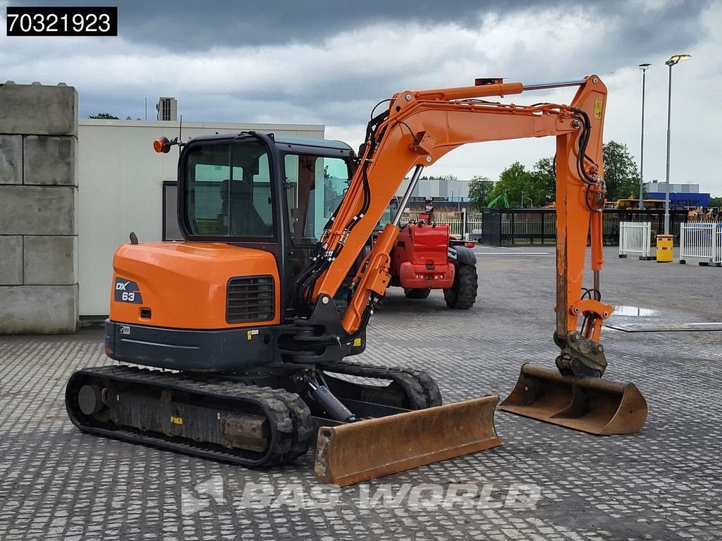Minibagger del tipo Doosan DX63-3 A/C - 3 Buckets, Gebrauchtmaschine en Veghel (Imagen 10)