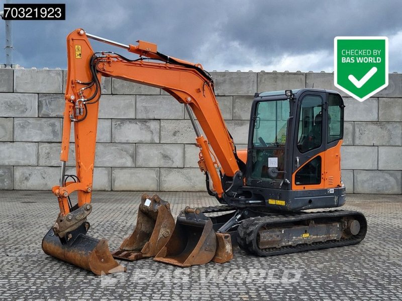 Minibagger tip Doosan DX63-3 A/C - 3 Buckets, Gebrauchtmaschine in Veghel