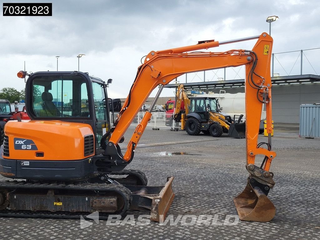 Minibagger del tipo Doosan DX63-3 A/C - 3 Buckets, Gebrauchtmaschine en Veghel (Imagen 8)