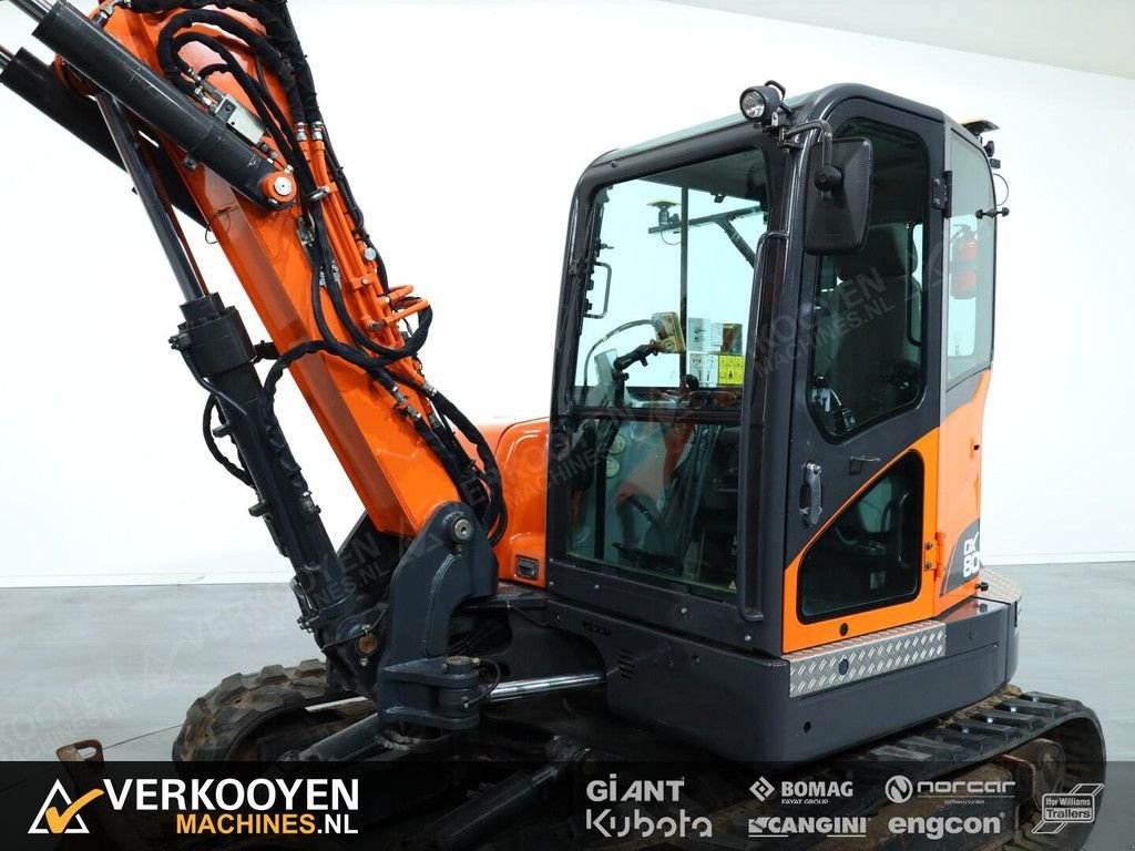 Minibagger of the type Doosan DX80R + Topcon GPS X53i 3D GPS systeem, Gebrauchtmaschine in Vessem (Picture 11)