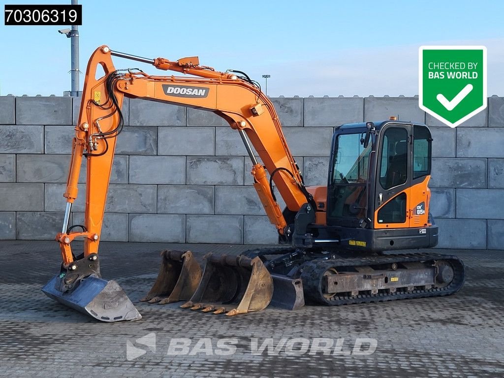 Minibagger van het type Doosan DX85 R-3 A/C - 3 Buckets, Gebrauchtmaschine in Veghel (Foto 1)