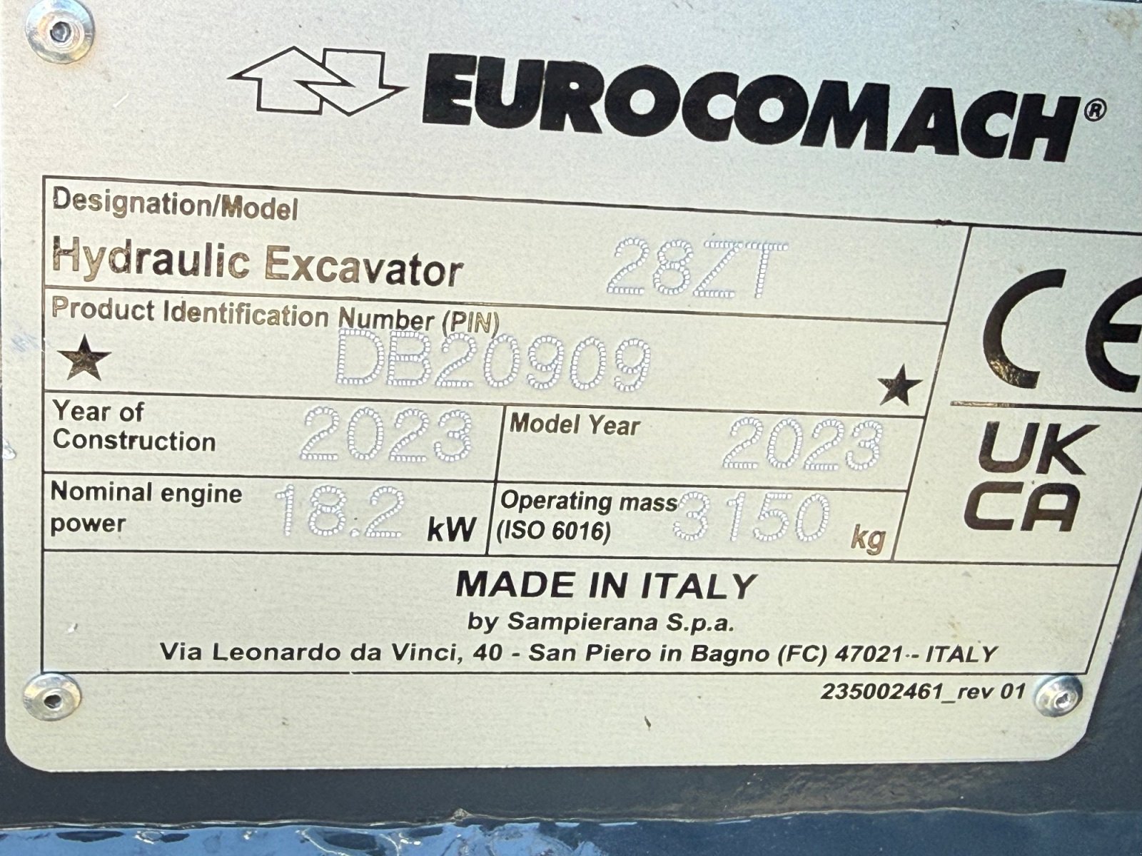 Minibagger del tipo Eurocomach 28 ZT, Gebrauchtmaschine en Neureichenau (Imagen 18)