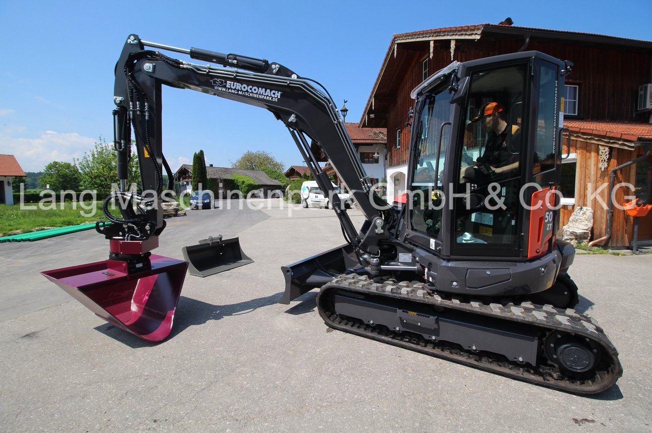 Minibagger от тип Eurocomach 50 ZT inkl. Holp Rototop & Löffelset, Neumaschine в Petting (Снимка 16)