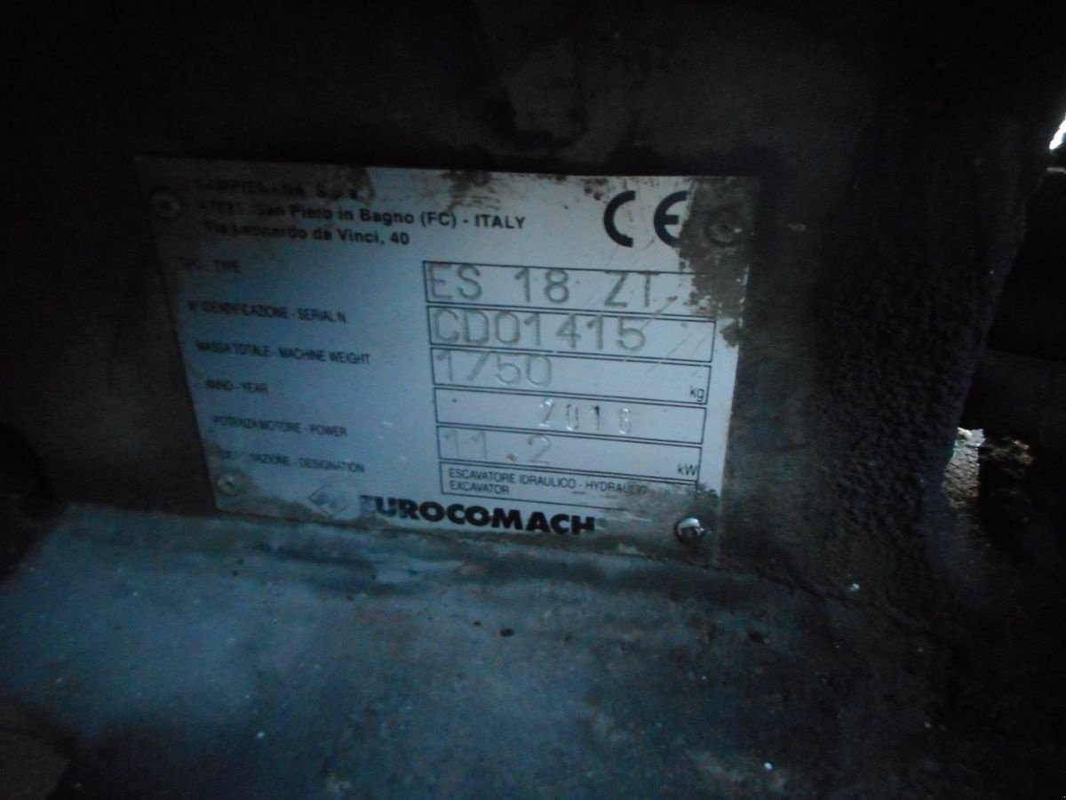 Minibagger a típus Eurocomach ES 18 ZT ( 1.750kg ), Gebrauchtmaschine ekkor: St. Nikolai ob Draßling (Kép 7)