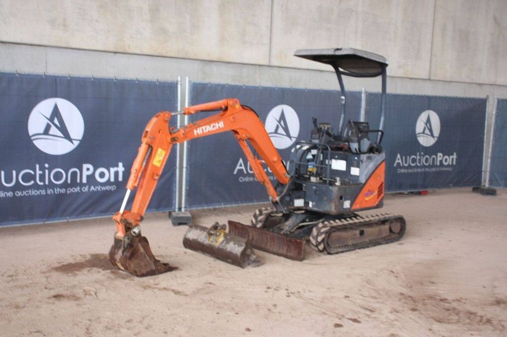 Minibagger del tipo Hitachi ZX17U-2, Gebrauchtmaschine en Antwerpen (Imagen 9)