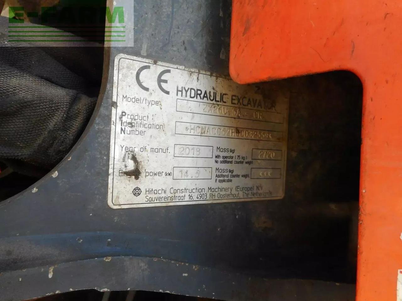 Minibagger del tipo Hitachi zx26u-6 ( 2.740kg ) powertilt u. hydr. sw, Gebrauchtmaschine en ST. NIKOLAI/DR. (Imagen 8)