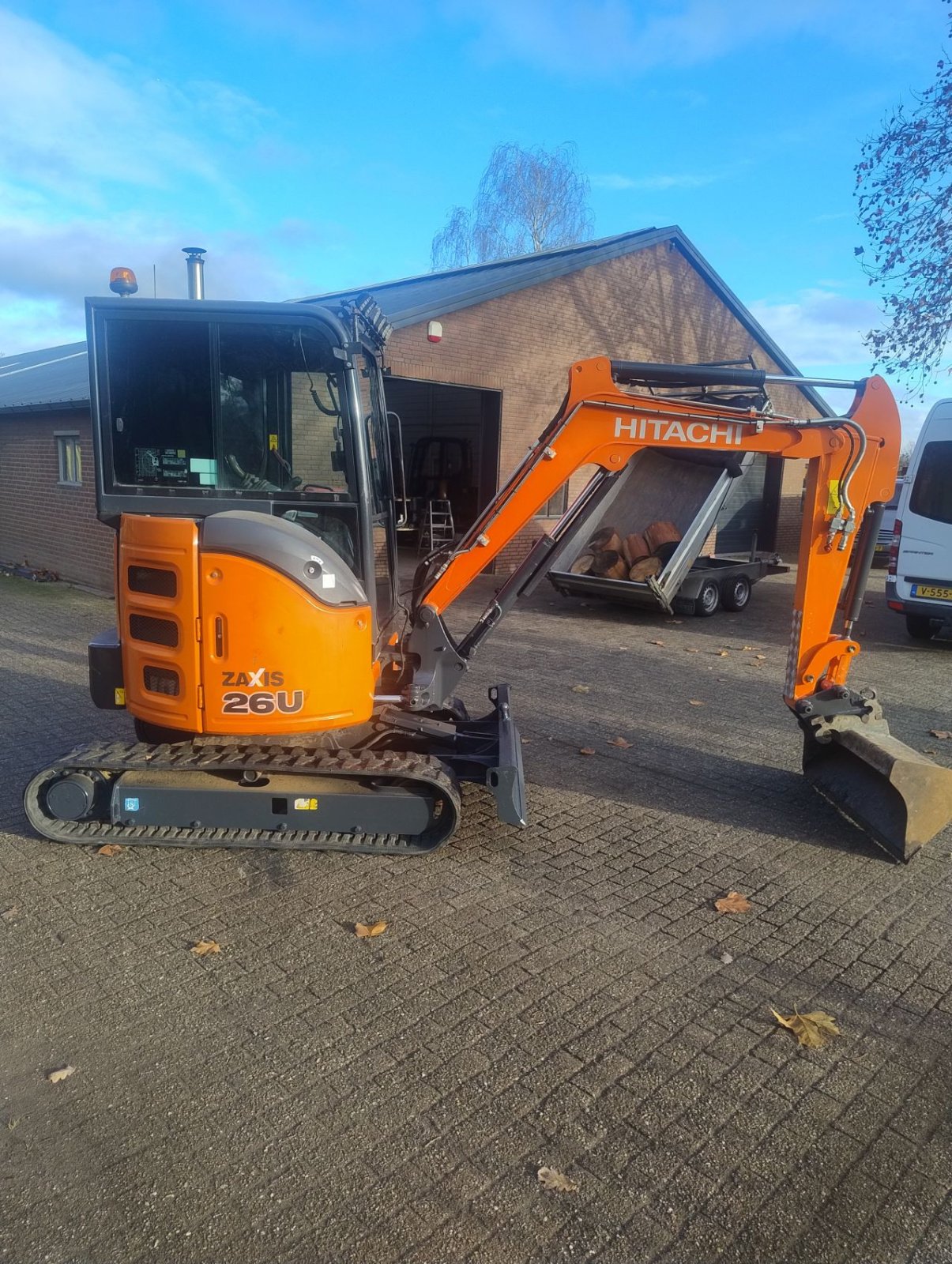 Minibagger типа Hitachi Zx26u-6, Gebrauchtmaschine в Veldhoven (Фотография 8)