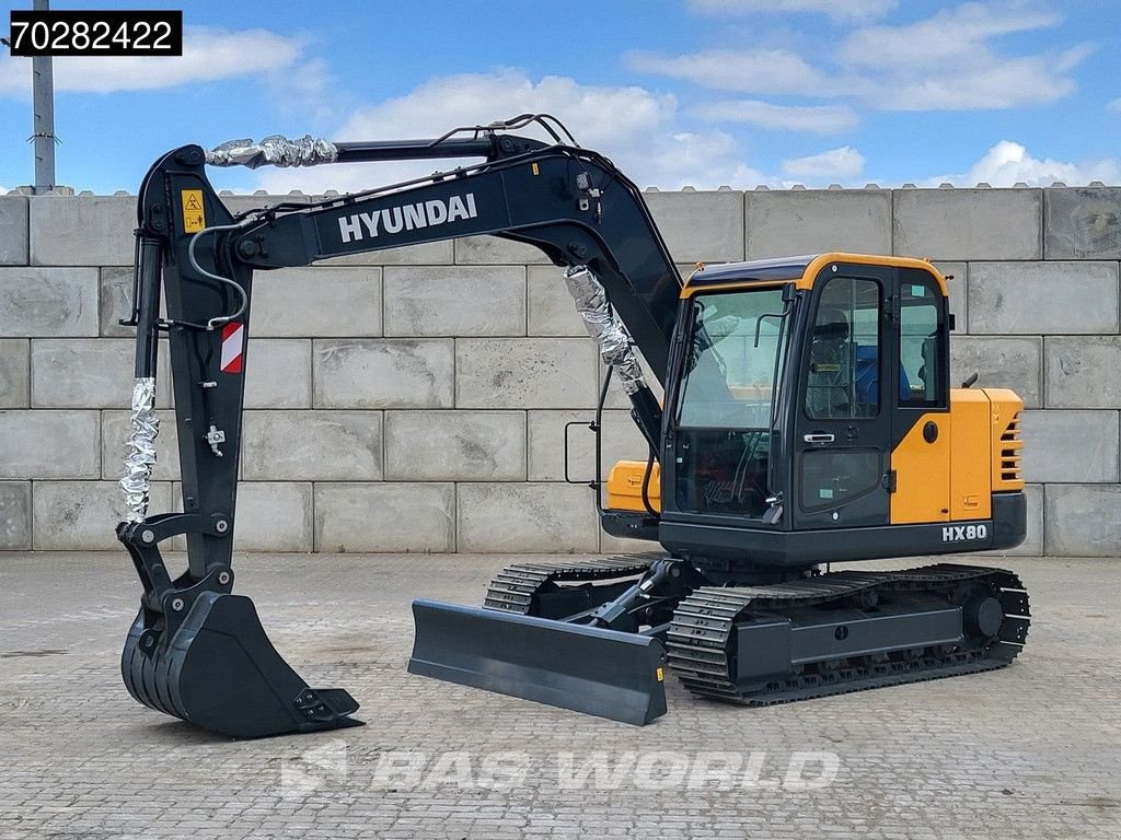 Minibagger des Typs Hyundai HX80 N A/C - NEW UNUSED, Neumaschine in Veghel (Bild 2)