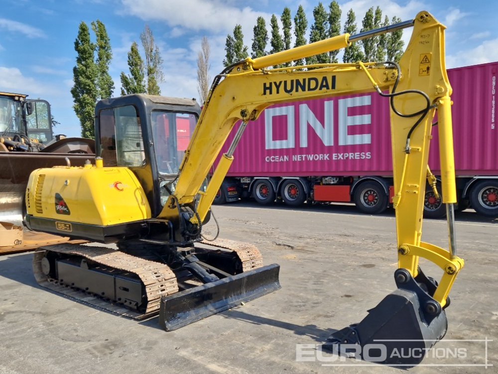 Minibagger typu Hyundai R55-7, Gebrauchtmaschine v Dormagen (Obrázek 4)