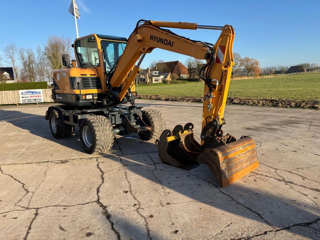 Minibagger Türe ait Hyundai R55W-9A, Gebrauchtmaschine içinde Arum (resim 3)