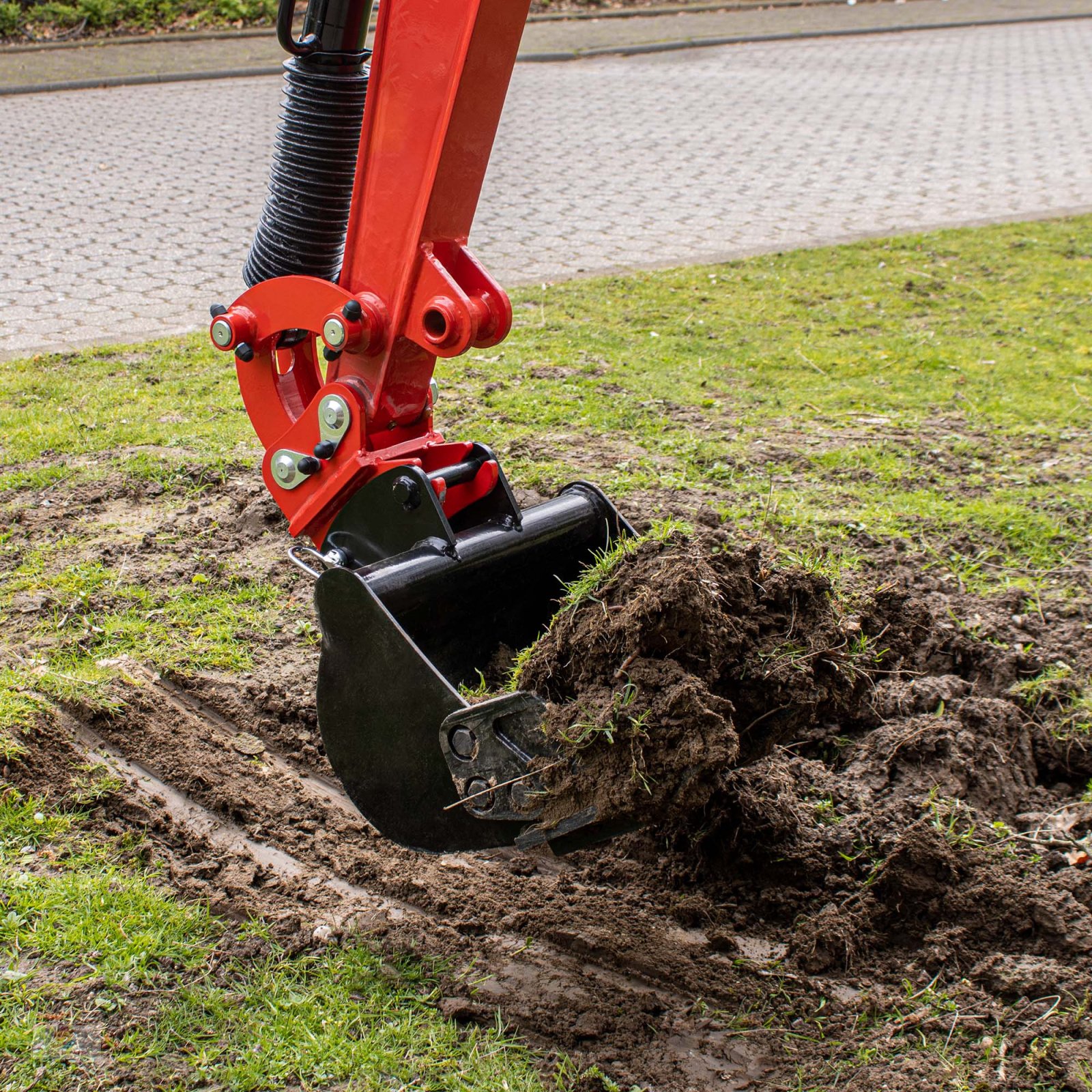 Minibagger typu HZC Power BKB850K Minibagger mit Kettenantrieb, Benzinmotor & verstellbarem Fahrwerk, Neumaschine v Brandenburg - Werder (Havel) (Obrázek 9)