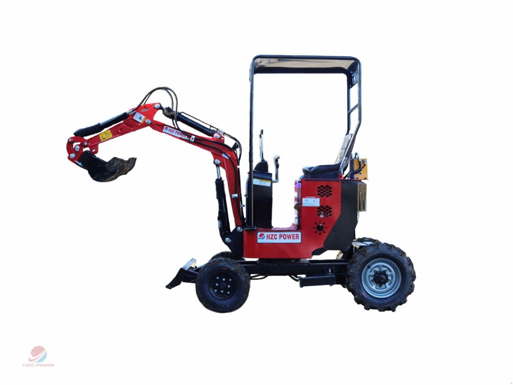 Minibagger des Typs HZC Power BVR600K Minibagger mit 4-Rädern und Benzinmotor, Neumaschine in Krefeld (Bild 1)