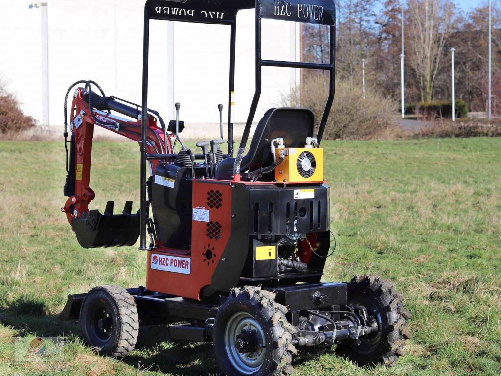 Minibagger des Typs HZC Power BVR600K Minibagger mit 4-Rädern und Benzinmotor, Neumaschine in Krefeld (Bild 2)