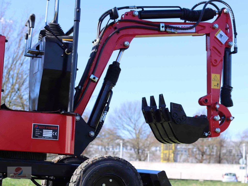 Minibagger des Typs HZC Power BVR600K Minibagger mit 4-Rädern und Benzinmotor, Neumaschine in Krefeld (Bild 5)