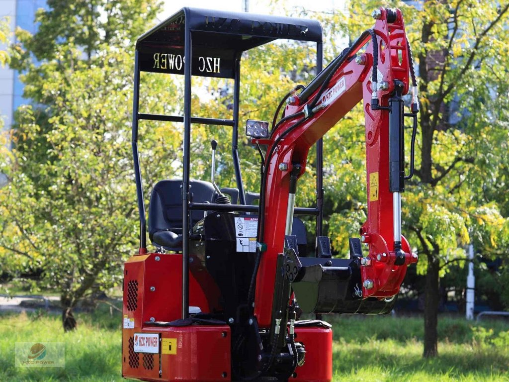 Minibagger typu HZC Power DKB881 Minibagger mit verstellbarem Fahrwerk und Schwenkarm, Neumaschine v Krefeld (Obrázek 2)