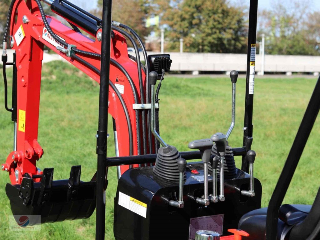 Minibagger typu HZC Power DKB881 Minibagger mit verstellbarem Fahrwerk und Schwenkarm, Neumaschine v Krefeld (Obrázek 9)