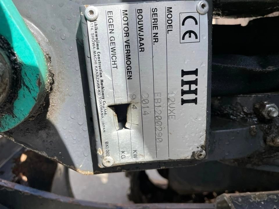 Minibagger des Typs IHI 12 VXE Graafmachine Minigraver, Gebrauchtmaschine in Lunteren (Bild 9)