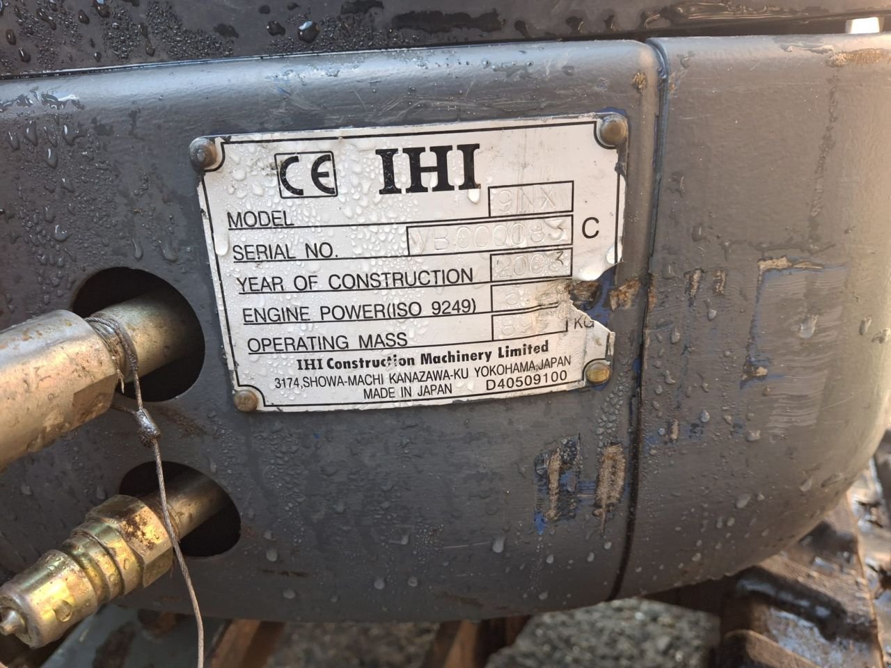 Minibagger типа IHI 9X minigraver, Gebrauchtmaschine в Maartensdijk (Фотография 5)