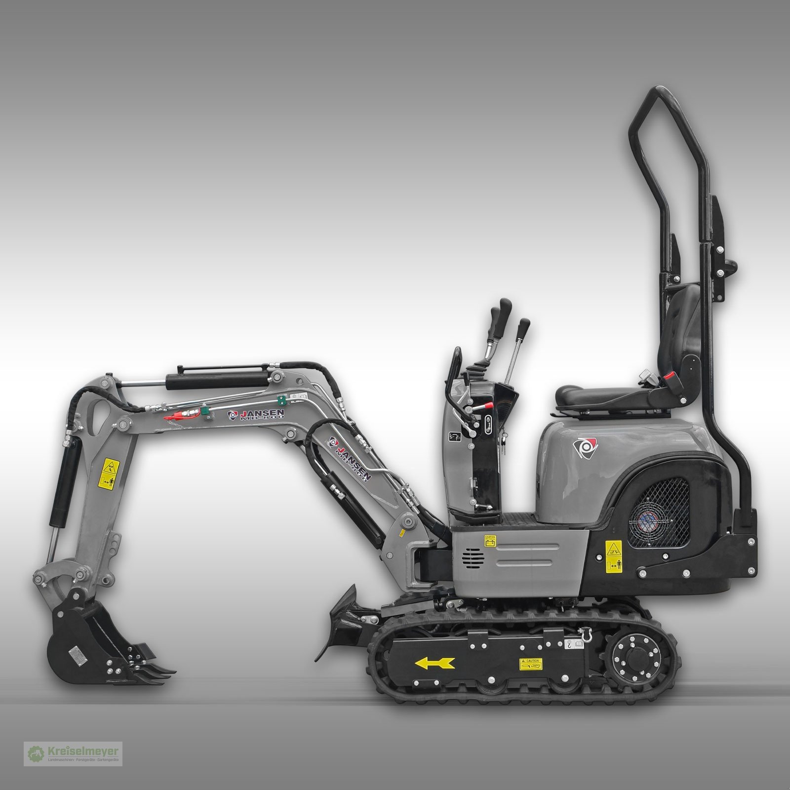 Minibagger Türe ait Jansen MB-800 NEU mit Schaufelpaket, Neumaschine içinde Feuchtwangen (resim 2)
