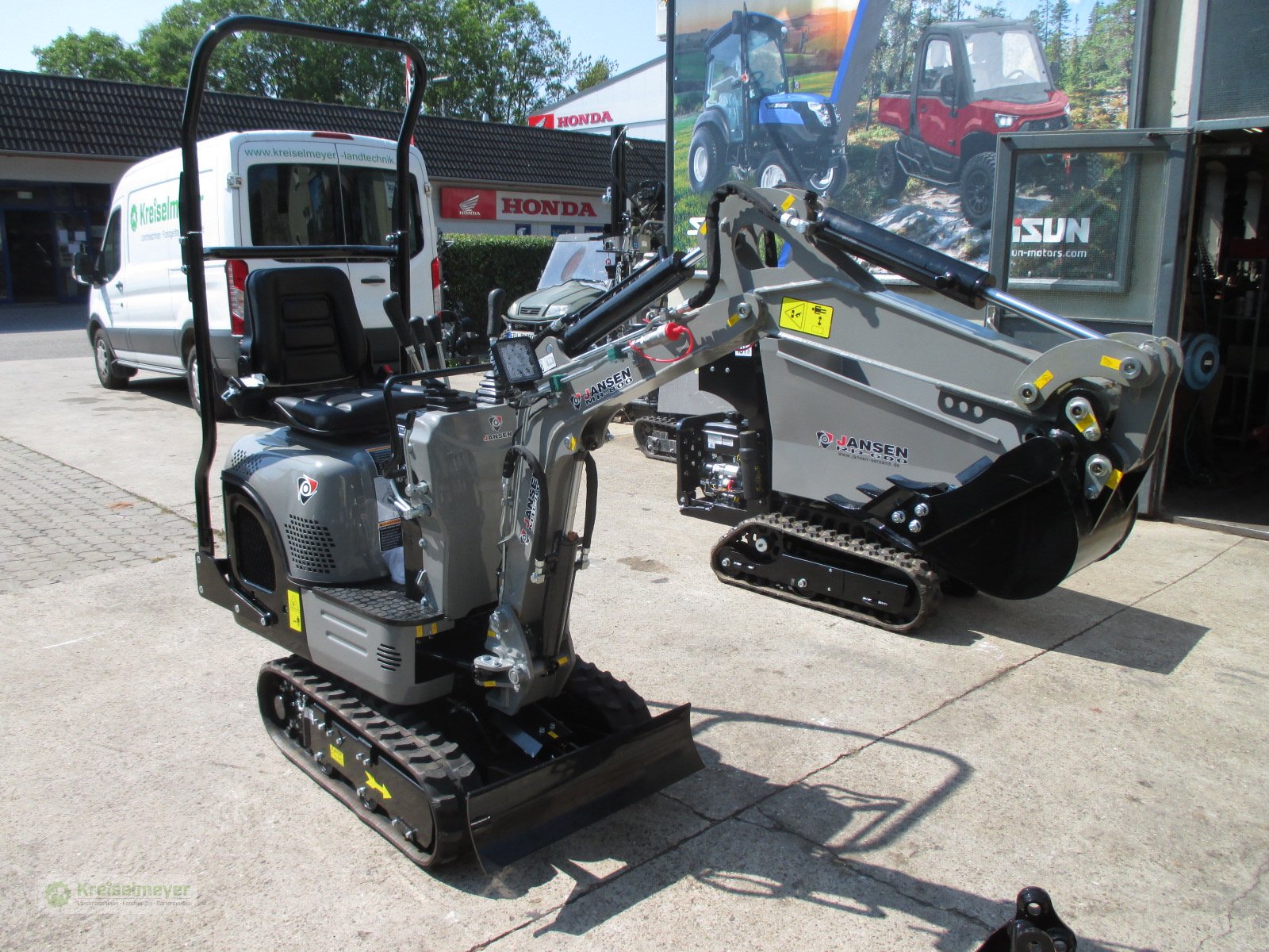 Minibagger Türe ait Jansen MB-800 NEU mit Schaufelpaket, Neumaschine içinde Feuchtwangen (resim 12)