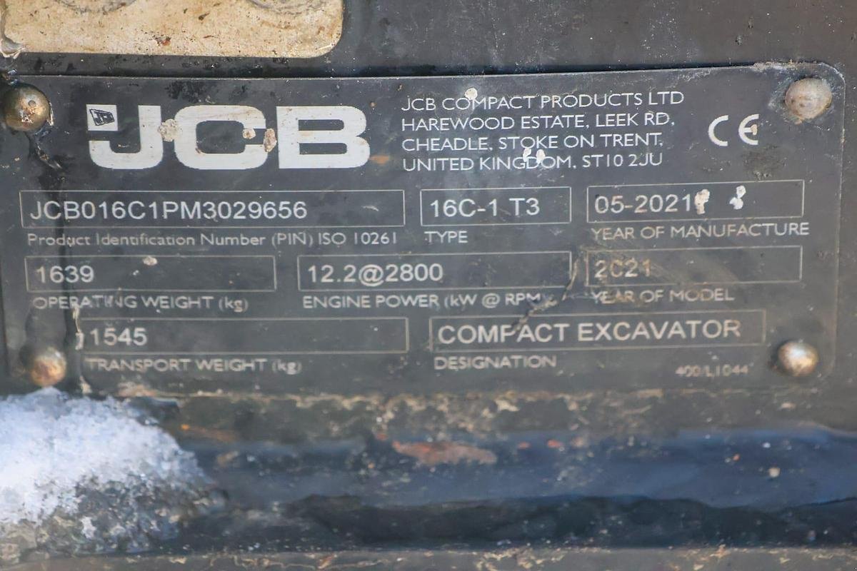 Minibagger типа JCB 16C-1 Minibagger, Gebrauchtmaschine в Göpfritz an der Wild (Фотография 4)