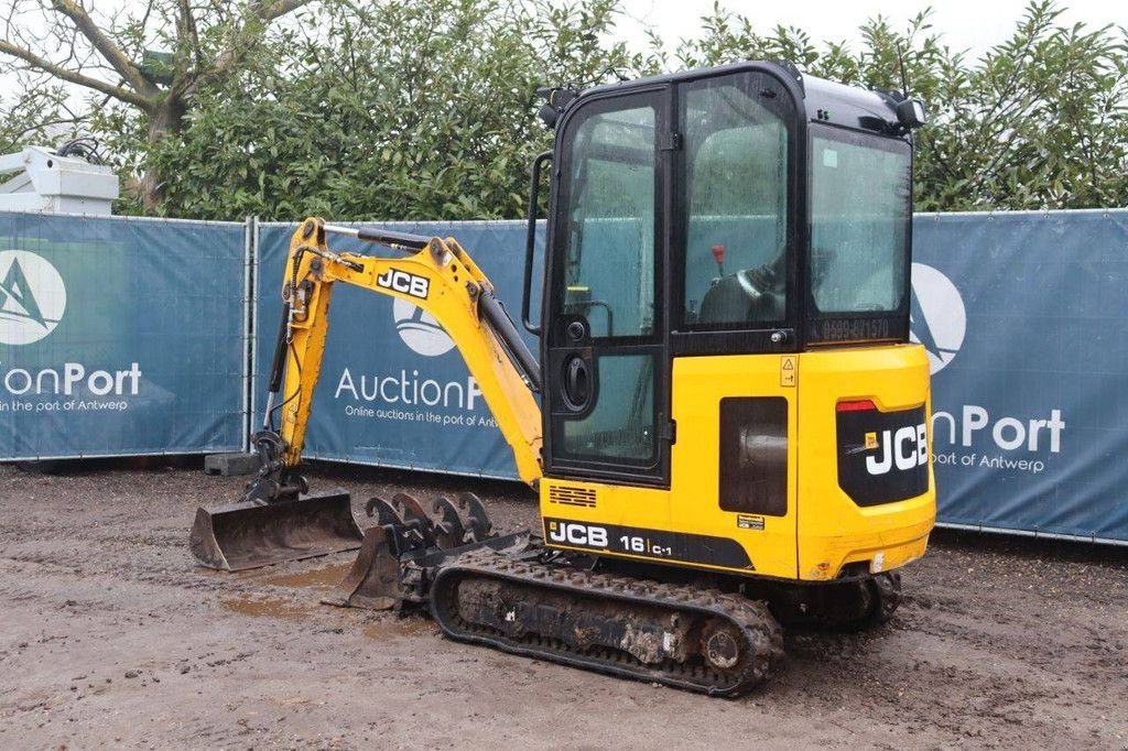 Minibagger a típus JCB 16C-1 T3, Gebrauchtmaschine ekkor: Antwerpen (Kép 3)