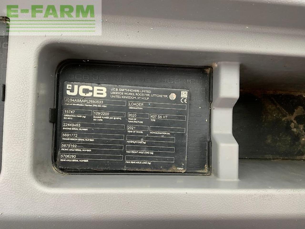 Minibagger του τύπου JCB 437 wheeled loading shovel (st23075), Gebrauchtmaschine σε SHAFTESBURY (Φωτογραφία 22)