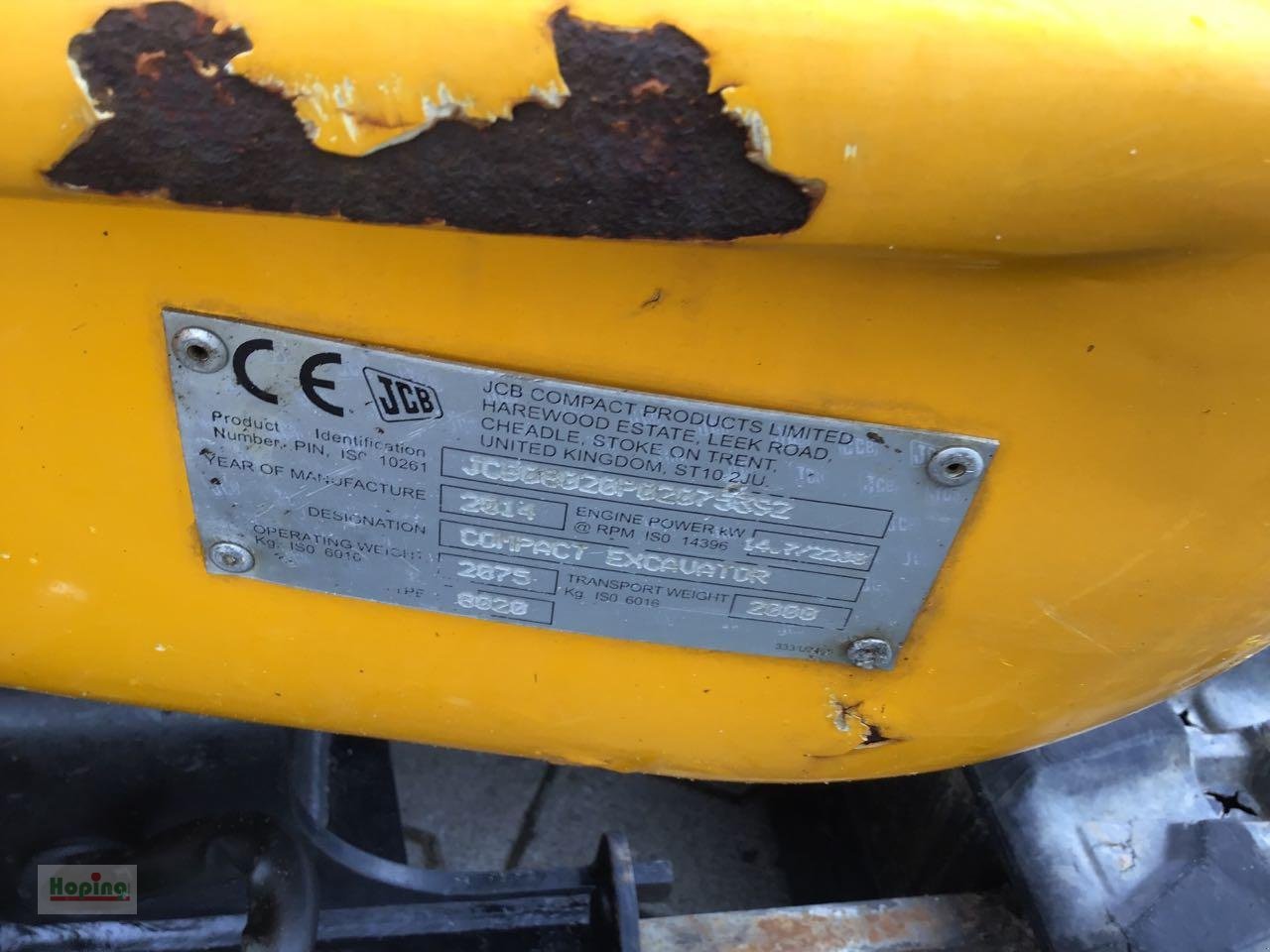 Minibagger del tipo JCB 8020, Gebrauchtmaschine en Bakum (Imagen 6)