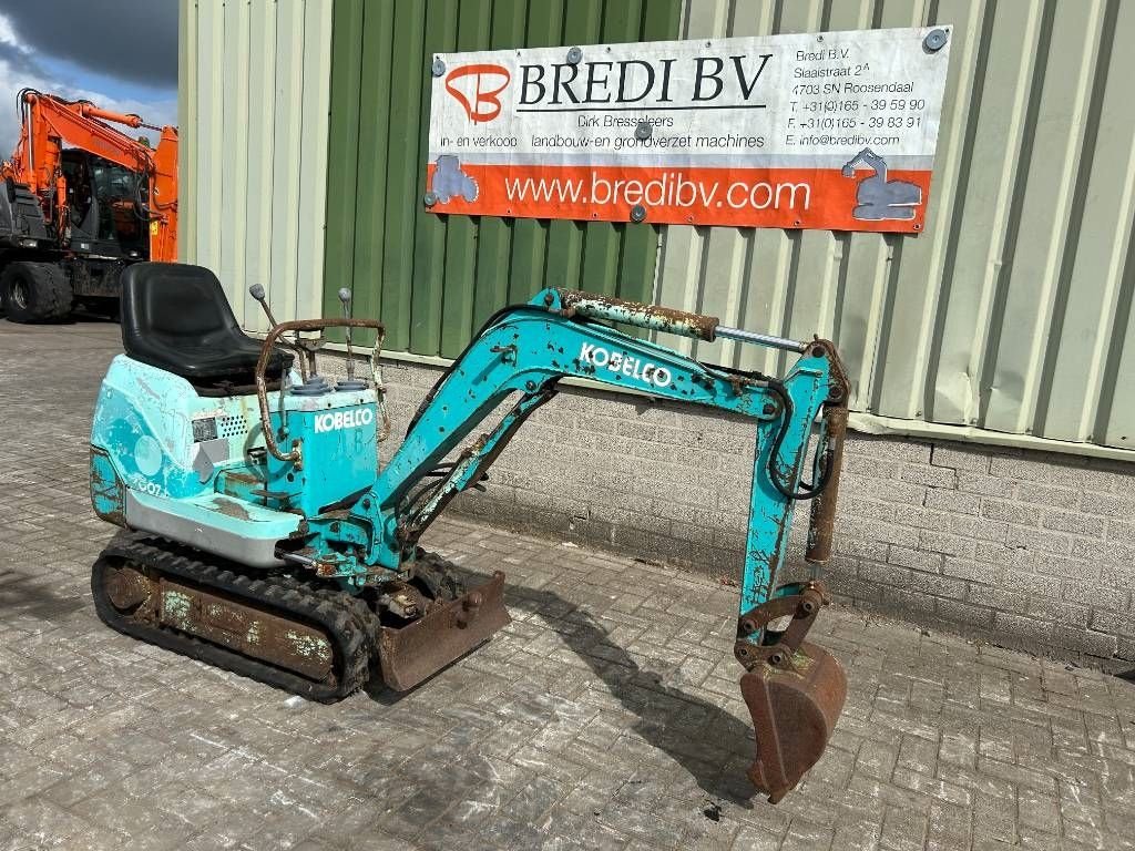 Minibagger del tipo Kobelco SK 007-2, Gebrauchtmaschine In Roosendaal (Immagine 7)