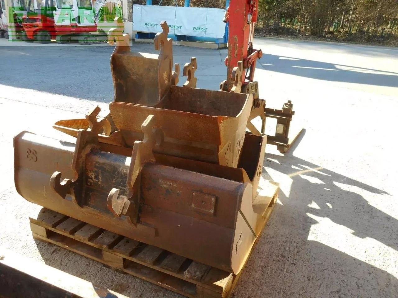 Minibagger Türe ait Kobelco sk55srx-6 ( 5.100kg ) 4 löffel + palettengabel, Gebrauchtmaschine içinde ST. NIKOLAI/DR. (resim 13)