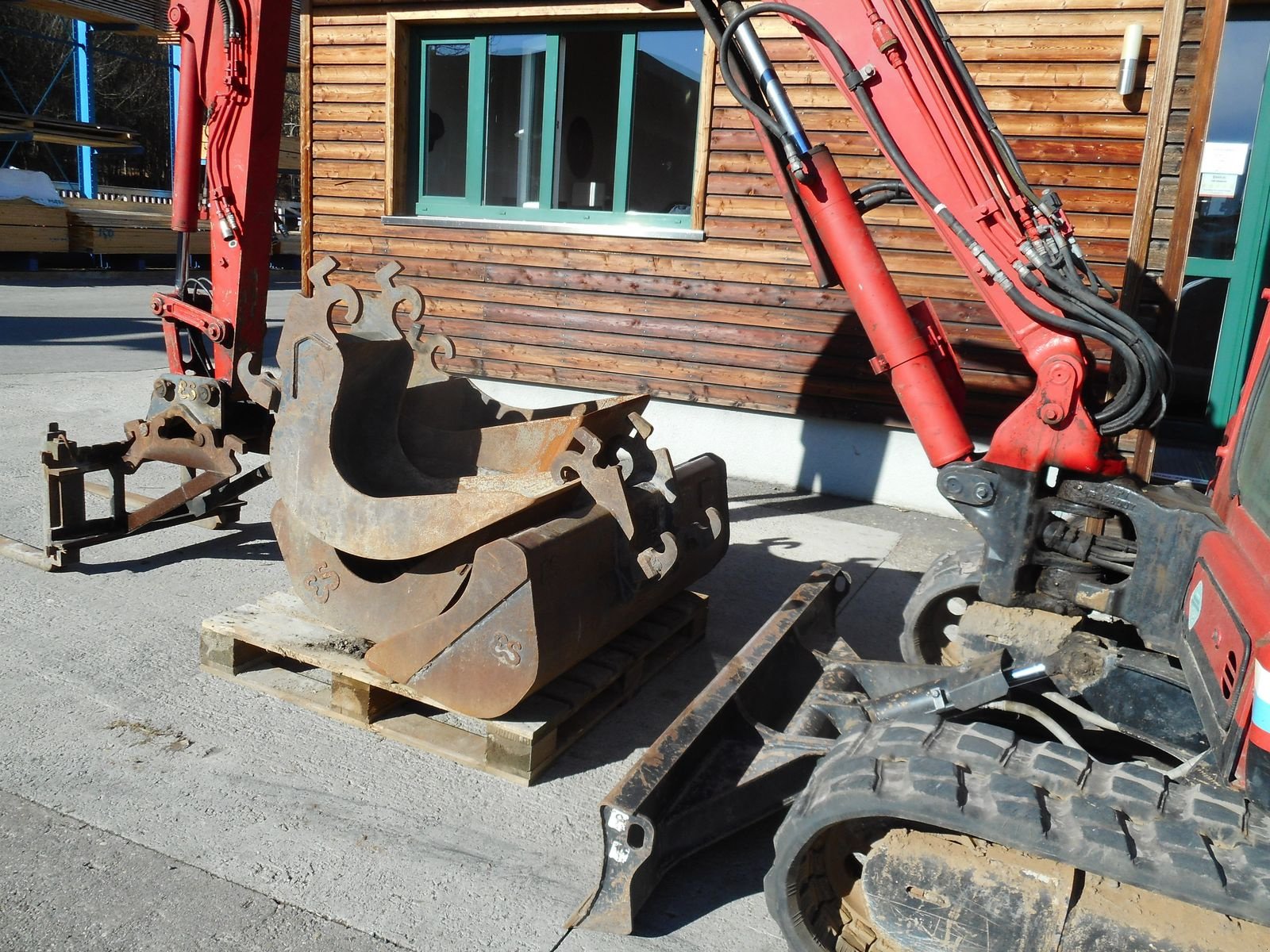 Minibagger typu Kobelco SK55SRX-6 ( 5.100kg ) 4 Löffel + Palettengabel, Gebrauchtmaschine w St. Nikolai ob Draßling (Zdjęcie 12)